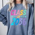 Class Of 2036 First Day Kindergarten Grow With Me Graduation Comfort Colors Sweatshirt Blue Jean