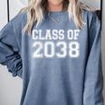 Class Of 2038 First Day Of Pre-k Graduation 2038 Preschool Comfort Colors Sweatshirt Blue Jean