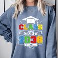 Class Of 2038 First Day Of School & Graduation 2038 Comfort Colors Sweatshirt Blue Jean