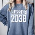 Class Of 2038 Shirt Senior 2038 Graduation Comfort Colors Sweatshirt Blue Jean