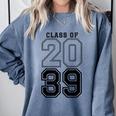 Class Of 2039 Blue Graduation Senior Student Tee Comfort Colors Sweatshirt Blue Jean