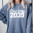Class Of 2039 Senior 2039 Kindergarten To Graduation Comfort Colors Sweatshirt Blue Jean