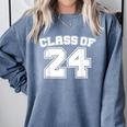 Class Of 24 2024 School Tee Shirt Graduation Class Party Comfort Colors Sweatshirt Blue Jean