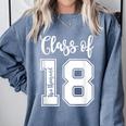 Class Of Two Thousand 18 Shirt Graduation T-Shirt Comfort Colors Sweatshirt Blue Jean