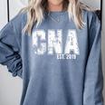 CNAs Graduation Shirt CNA Est 2019 Comfort Colors Sweatshirt Blue Jean
