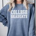 College Graduate Shirt Graduation Tee Distressed Comfort Colors Sweatshirt Blue Jean