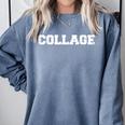 College Graduation Comfort Colors Sweatshirt Blue Jean