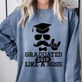 College High School Graduation Grad 2018 Shirt Comfort Colors Sweatshirt Blue Jean