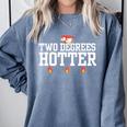 College Masters Degree Graduation Two Degrees Hotter Comfort Colors Sweatshirt Blue Jean
