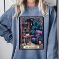 Color Graphic The Introvert Tarot Card Raglan Baseball Tee Comfort Colors Sweatshirt Blue Jean
