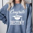 Congrats 2018 Destiny College High School Graduation T-Shir Comfort Colors Sweatshirt Blue Jean