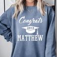 Congrats 2018 Matthew College High School Graduation T-Shir Comfort Colors Sweatshirt Blue Jean