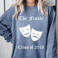 Cool Theater Graduation Tshirt Tragedy And Comedy Masks Comfort Colors Sweatshirt Blue Jean