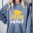 Cool Prom Squad 2025 Prom Graduation Party Matching 2025 Comfort Colors Sweatshirt Blue Jean