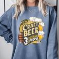 Craft Beer Lover Introverted & Hoppy Comfort Colors Sweatshirt Blue Jean