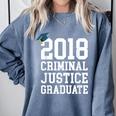 Criminal Justice Major Shirt 2018 Graduate Graduation E Comfort Colors Sweatshirt Blue Jean