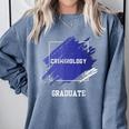 Criminology Graduation Graduated Degree University Student Comfort Colors Sweatshirt Blue Jean