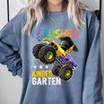 I Crushed Kindergarten Monster Truck Graduation Boys Small Comfort Colors Sweatshirt Blue Jean