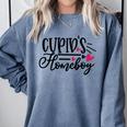 Cupid's Homebody Introvert Valentine's Day Home Comfort Colors Sweatshirt Blue Jean Cupid's Homebody Introvert Valentine's Day Home Comfort Colors Sweatshirt Blue Jean