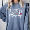 Cupid's Homebody Introvert Valentine's Day Home Comfort Colors Sweatshirt Blue Jean Cupid's Homebody Introvert Valentine's Day Home Comfort Colors Sweatshirt Blue Jean