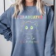 Cute Can I Go Back To Sleep Graduation Comfort Colors Sweatshirt Blue Jean