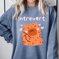 Cute Introvert Graphic Tee Comfort Colors Sweatshirt Blue Jean Cute Introvert Graphic Tee Comfort Colors Sweatshirt Blue Jean