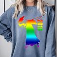 Dabbing Graduate 2018 Graduation Celebration Comfort Colors Sweatshirt Blue Jean