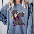 Dabbing Graduate For Graduation Men Dab Cute T Shirt Comfort Colors Sweatshirt Blue Jean
