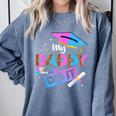 My Daddy Did It Tee Graduation Graduated Dad Proud Children Comfort Colors Sweatshirt Blue Jean
