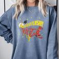 DC Comics The Flash Graduation Did It In A Flash Comfort Colors Sweatshirt Blue Jean