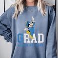 Disney Mickey Mouse 2025 Graduation Class Of '25 Rad Grad Premium Tri-Blend Comfort Colors Sweatshirt Blue Jean