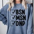 DNP Doctor MSN BSN DNP Nurse DNP Degree Graduation Comfort Colors Sweatshirt Blue Jean