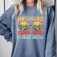 Don't Like Me Antisocial Introvert & Anti Social Comfort Colors Sweatshirt Blue Jean