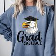 Eagle Grad Squad Class Of 2019 Graduation Comfort Colors Sweatshirt Blue Jean