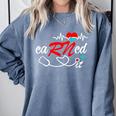 Earned It RN Nurse Graduation RN & LPN Nursing Comfort Colors Sweatshirt Blue Jean