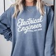 Electrical Engineer Graduation 2025 Engineering Graduate Comfort Colors Sweatshirt Blue Jean