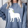 English Mastiff Graduation Dog Graduate Comfort Colors Sweatshirt Blue Jean