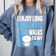 I Enjoy Long Romantic Walks To My Fridge Introvert Comfort Colors Sweatshirt Blue Jean