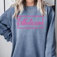 Esthetician Est 2025 Skin Care Specialist Graduation Comfort Colors Sweatshirt Blue Jean