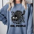 Ew People Introvert Cat Lover Crazy Cats Lady Comfort Colors Sweatshirt Blue Jean Ew People Introvert Cat Lover Crazy Cats Lady Comfort Colors Sweatshirt Blue Jean