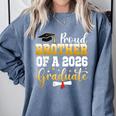 Family Graduation Party Proud Brother Of A 2026 Graduate Comfort Colors Sweatshirt Blue Jean
