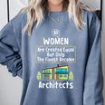 The Finest Architect For Graduation Women Comfort Colors Sweatshirt Blue Jean