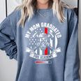 Fire Academy Graduate Firefighter Graduation Comfort Colors Sweatshirt Blue Jean