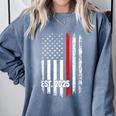 Fire Academy Survivor Firemen Fire School Graduation Comfort Colors Sweatshirt Blue Jean