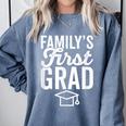 First In Family To Graduate College 2018 Graduation Comfort Colors Sweatshirt Blue Jean
