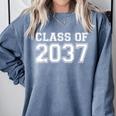 First Grade Class Of 2037 First Day School Graduation Kids Comfort Colors Sweatshirt Blue Jean