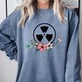 Floral Rad Tech Radiology Graduation X-Ray Tech Comfort Colors Sweatshirt Blue Jean