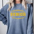 Football Proud Senior 2026 Graduation Year Comfort Colors Sweatshirt Blue Jean