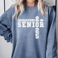 Football Senior Night Football Senior 2025 Graduation 3 Comfort Colors Sweatshirt Blue Jean