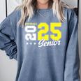 Football Senior Night Football Senior 2025 Graduation 55 Comfort Colors Sweatshirt Blue Jean